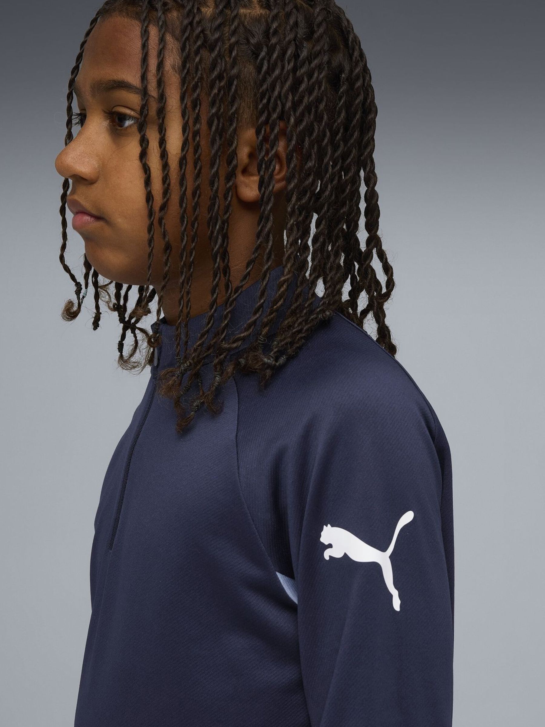 Buy Puma Blue Individualliga Quarter-Zip T-Shirt from Next USA