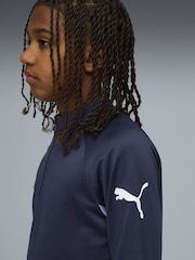 Puma Blue Individualliga Quarter-Zip T-Shirt - Image 3 of 6