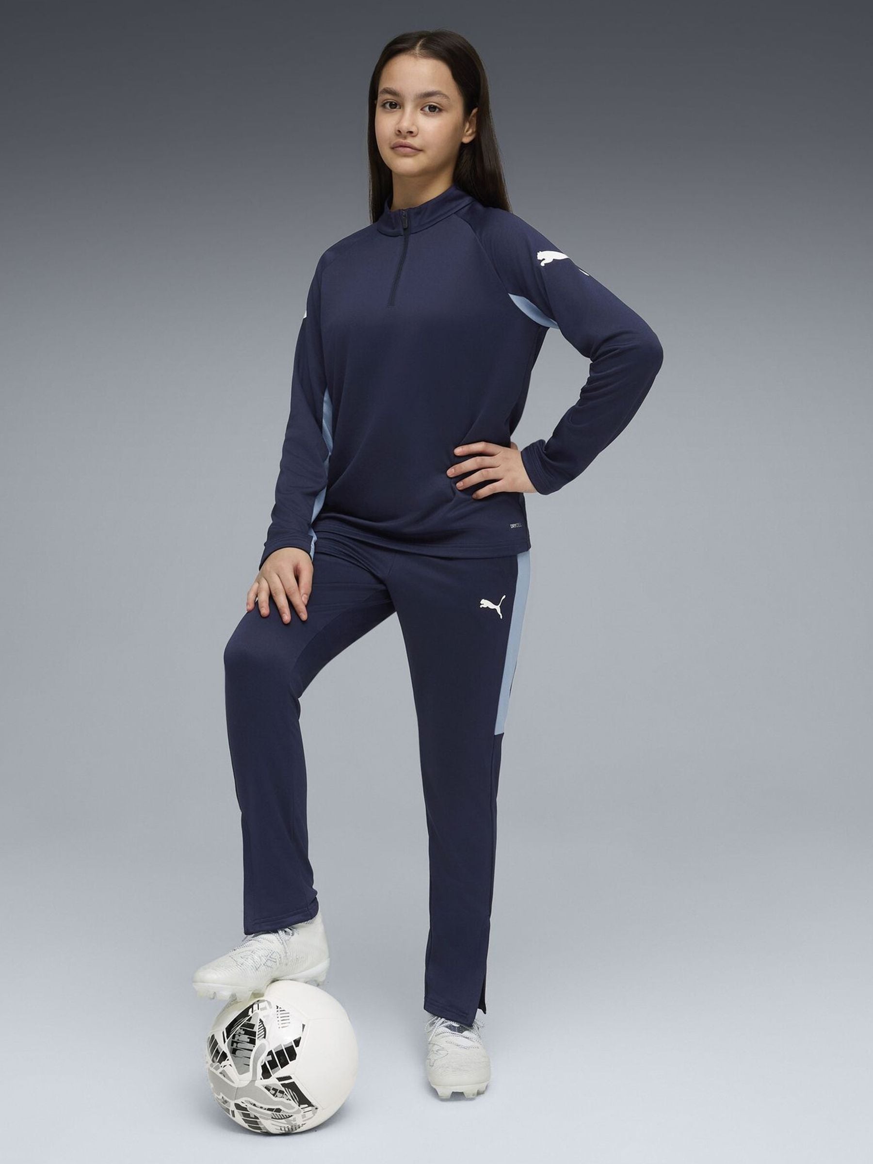 Buy Puma Blue Individualliga Quarter-Zip T-Shirt from Next USA