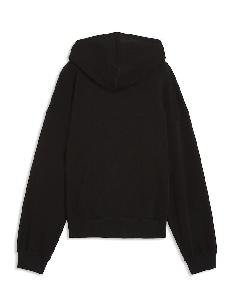 Puma Black Wardrobe Essentials Oversized Hoodie - Image 5 of 5 Puma Black Wardrobe Essentials Oversized Hoodie - Image 5 of 5