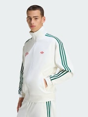 adidas Originals White Firebird Roses Track Top - Image 1 of 5