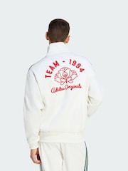 adidas Originals White Firebird Roses Track Top - Image 2 of 5
