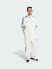 adidas Originals White Firebird Roses Track Top - Image 3 of 5