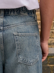 Blau - Jeans mit gedrehtem Saum - Bild 5 von 9
