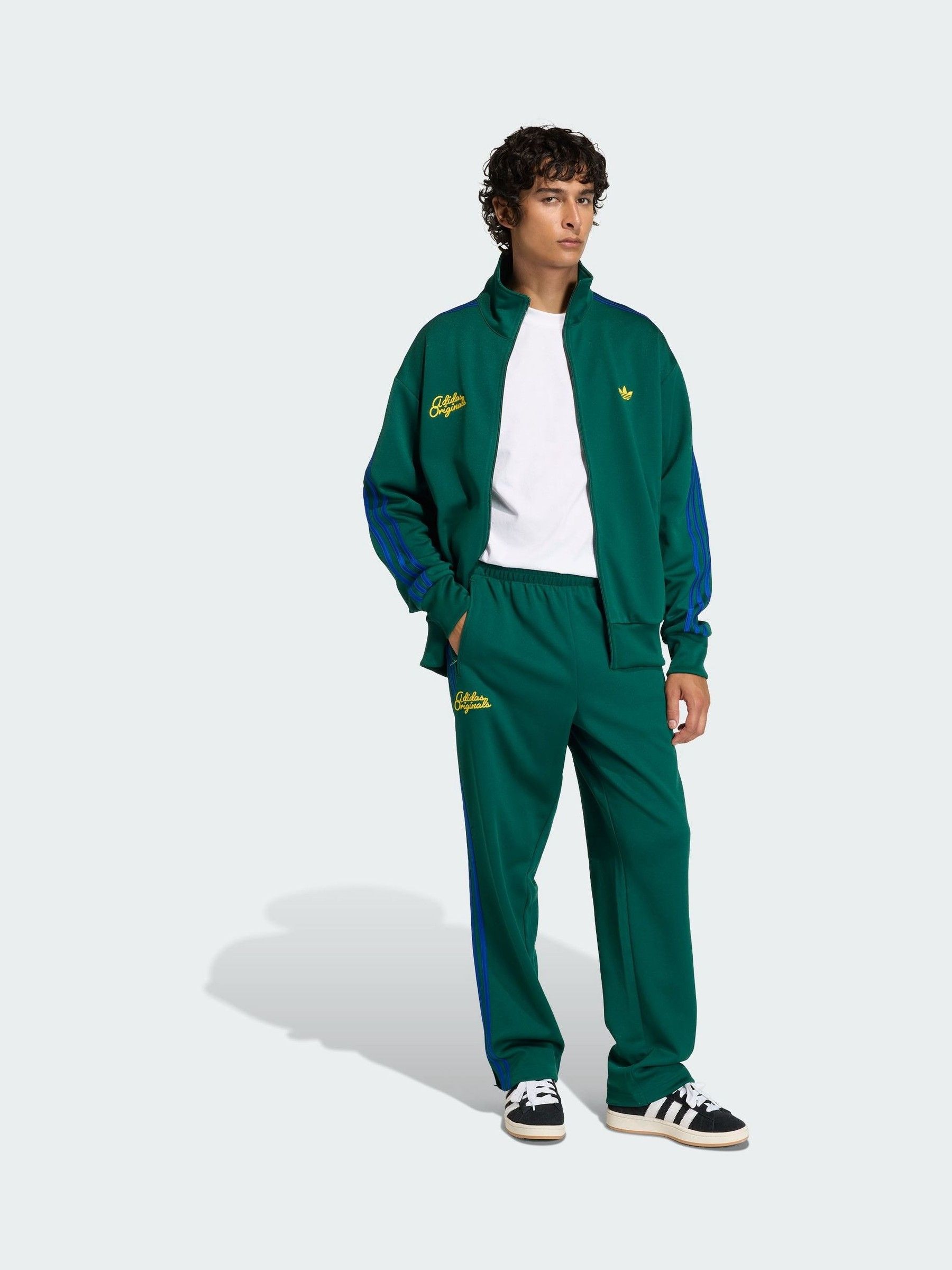 Buy adidas Originals Green Firebird Roses Track Top from Next USA