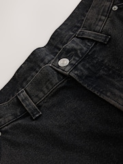 Czarny - Cargo Jeans - Obraz 10 z 12