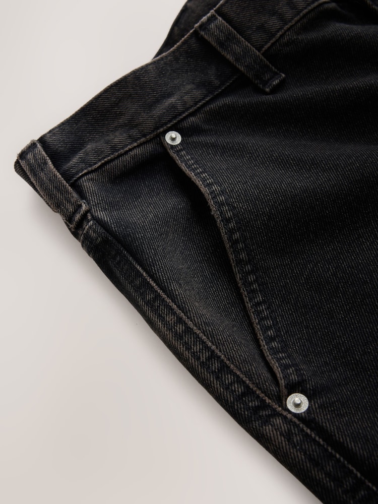 Czarny - Cargo Jeans - Obraz 12 z 12