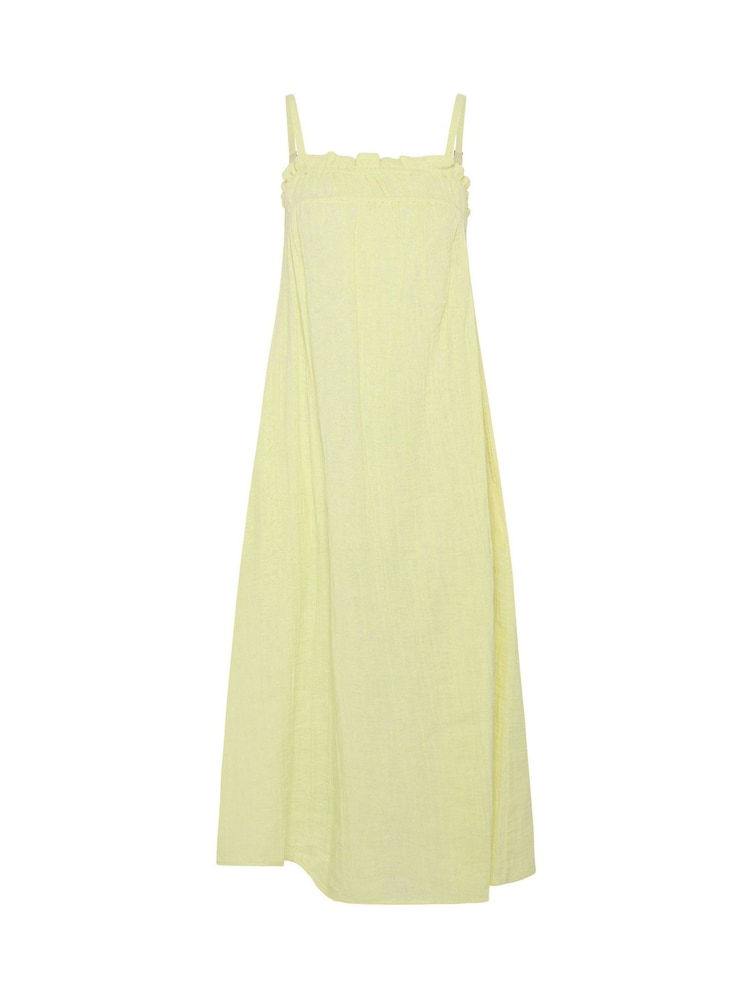 PixieGirl Petite Yellow Strappy Cheesecloth Maxi Dress - Image 3 of 3