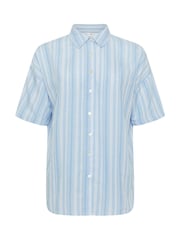 PixieGirl Petite Blue Striped Short Sleeve Shirt - Image 5 of 5