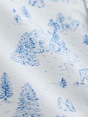 White/Blue Hamish - Printed Christmas Shirt - Bild 10 von 10