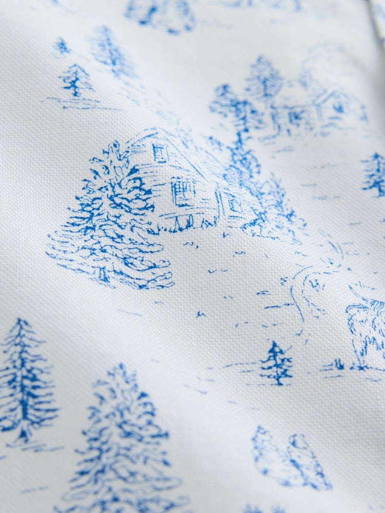 White/Blue Hamish - Printed Christmas Shirt - Bild 10 von 10 White/Blue Hamish - Printed Christmas Shirt - Bild 10 von 10