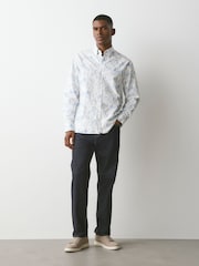 White/Blue Hamish - Printed Christmas Shirt - Bild 2 von 10