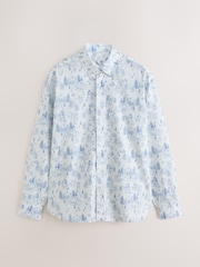 White/Blue Hamish - Printed Christmas Shirt - Bild 7 von 10