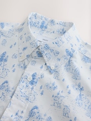 White/Blue Hamish - Printed Christmas Shirt - Bild 8 von 10