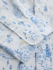 White/Blue Hamish - Printed Christmas Shirt - Bild 9 von 10