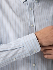 Ecru Stretch Oxford Short Sleeve Shirt - Image 5 of 8