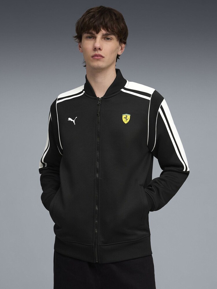 Puma Black Scuderia Ferrari MT7 Track Jacket - Image 1 of 5 Puma Black Scuderia Ferrari MT7 Track Jacket - Image 1 of 5