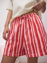 Cream/Pink Stripe Snooze Club Back Graphic Short Set Pyjamas - Image 6 of 6