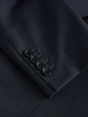 Ածխագույն մոխրագույն - Signature 100% Wool Double Breasted Tailored Fit Suit Jacket - Պատկեր 10 11-ից
