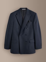 Ածխագույն մոխրագույն - Signature 100% Wool Double Breasted Tailored Fit Suit Jacket - Պատկեր 5 11-ից