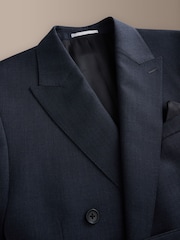 Ածխագույն մոխրագույն - Signature 100% Wool Double Breasted Tailored Fit Suit Jacket - Պատկեր 7 11-ից