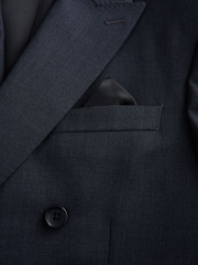 Ածխագույն մոխրագույն - Signature 100% Wool Double Breasted Tailored Fit Suit Jacket - Պատկեր 9 11-ից