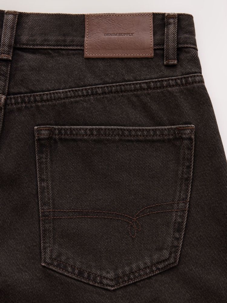 Brown Straight Fit Vintage Jeans - Image 5 of 5 Brown Straight Fit Vintage Jeans - Image 5 of 5