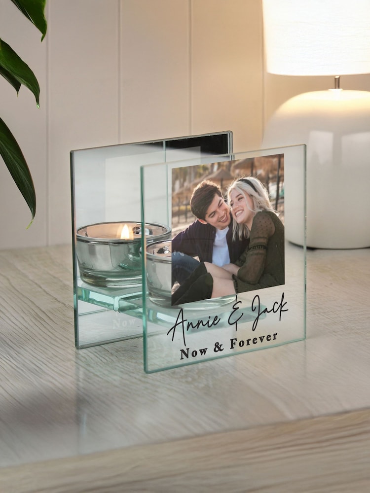 Personalised Photo Upload Glass Tealight by PMC - Image 1 of 4 Personalised Photo Upload Glass Tealight by PMC - Image 1 of 4