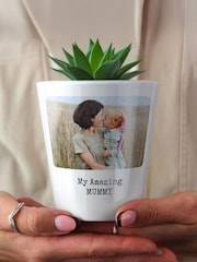 Personalised Photo Upload Plant Pot by PMC - Image 4 of 4
