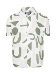 BadRhino Big & Tall Green Abstract Shirt - Image 2 of 3
