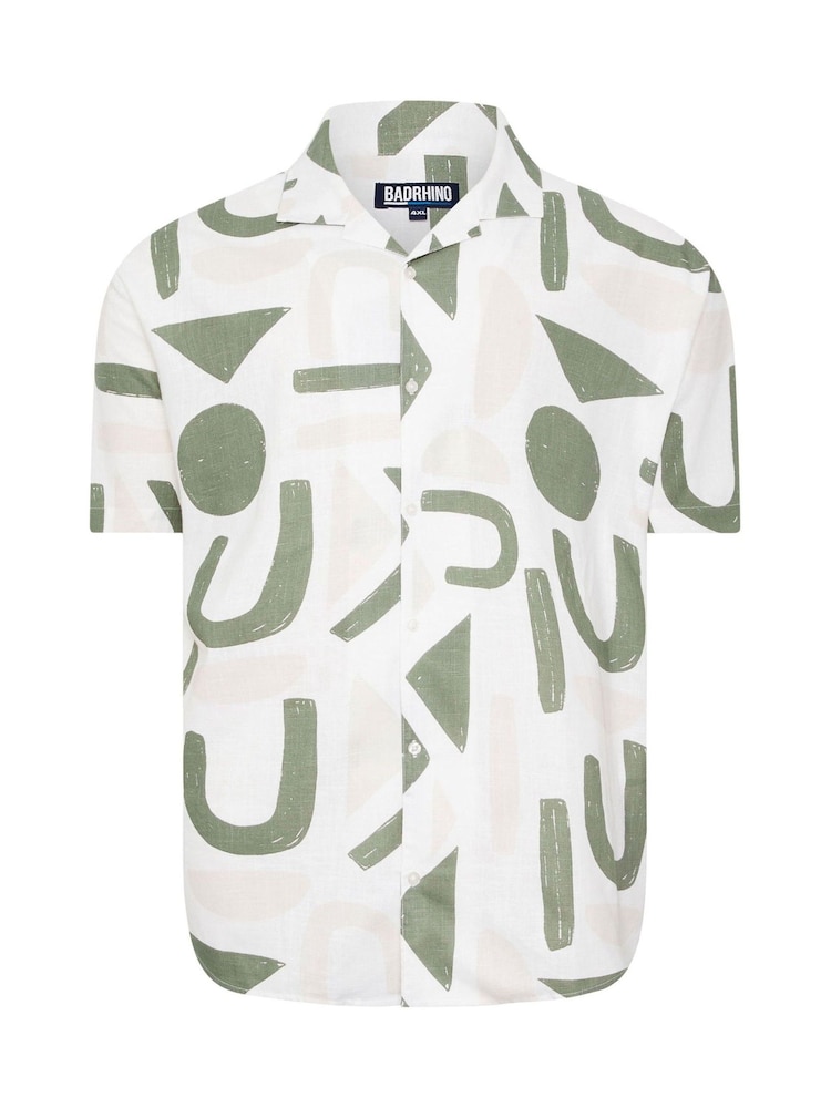 BadRhino Big & Tall Green Abstract Shirt - Image 2 of 3