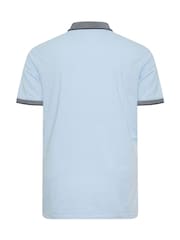 BadRhino Big & Tall Blue Chambray Pocket Polo Shirt - Image 6 of 6
