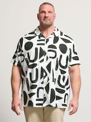BadRhino Big & Tall Black Printed Shirt - Image 1 of 5