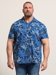 BadRhino Big & Tall Blue Printed Shirt - Image 1 of 6