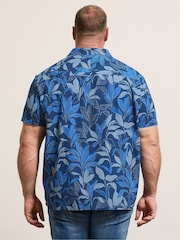 BadRhino Big & Tall Blue Printed Shirt - Image 3 of 6
