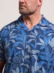 BadRhino Big & Tall Blue Printed Shirt - Image 4 of 6