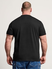 BadRhino Big & Tall Black Skull Headphones T-Shirt - Image 3 of 6