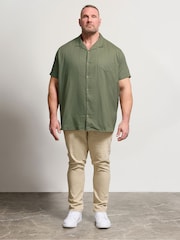 BadRhino Big & Tall Green Textured Dobby Shirt - Image 2 of 6