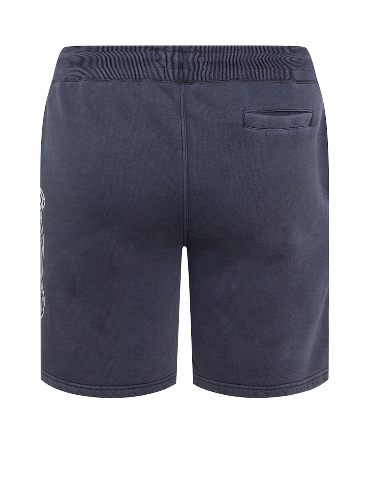 BadRhino Big & Tall Blue Printed Tiger Shorts - Image 6 of 6 BadRhino Big & Tall Blue Printed Tiger Shorts - Image 6 of 6