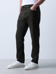 Khaki Slim Fit Comfort Stretch Jeans - Image 1 of 6