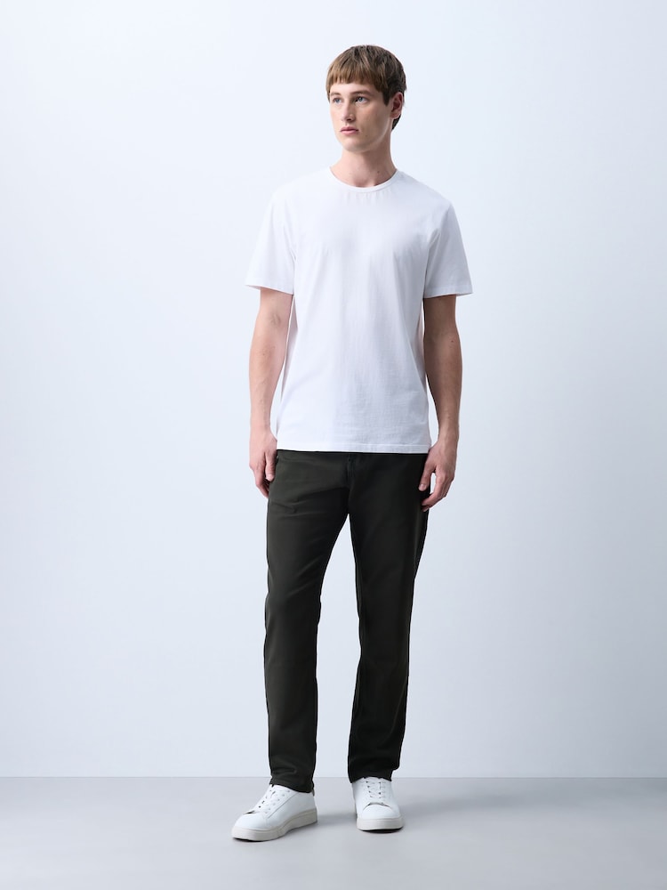 Khaki Slim Fit Comfort Stretch Jeans - Image 2 of 6 Khaki Slim Fit Comfort Stretch Jeans - Image 2 of 6