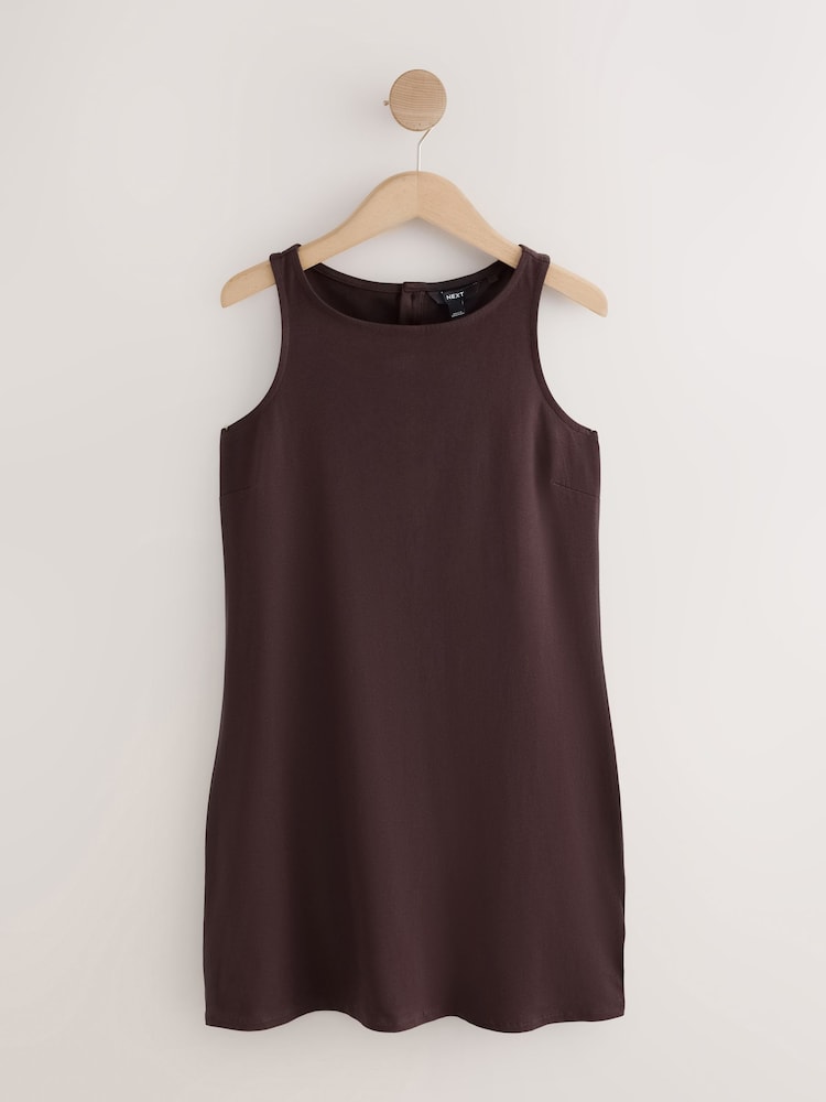 chocolate brown shift dress Womens Next Chocolate Brown Jersey Shift Dress US 16 Tall