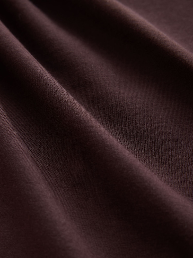 Chocolate Brown Jersey Shift Dress - Image 6 of 6 Chocolate Brown Jersey Shift Dress - Image 6 of 6