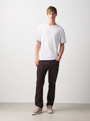Burgundy Slim Fit Comfort Stretch Jeans - Image 2 of 7