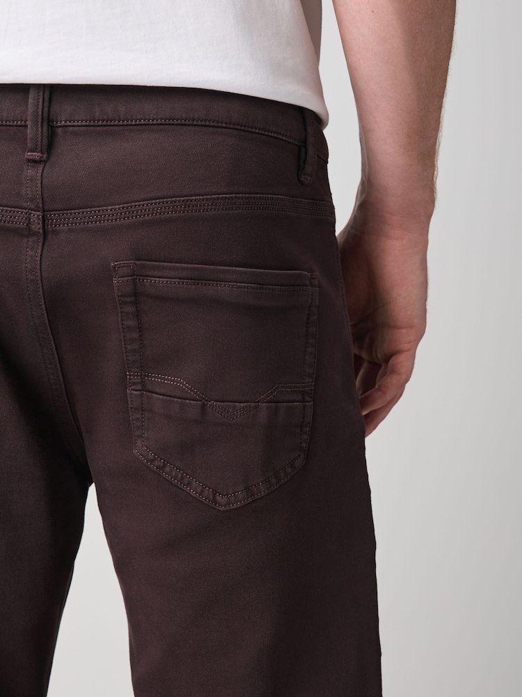 Burgundy Slim Fit Comfort Stretch Jeans - Image 7 of 7 Burgundy Slim Fit Comfort Stretch Jeans - Image 7 of 7