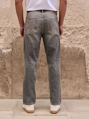 Grey Straight Fit Jeans - Image 4 of 6