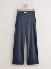 Pink/Grey Jersey Denim Wide Leg Trousers 2 Pack - Image 3 of 6