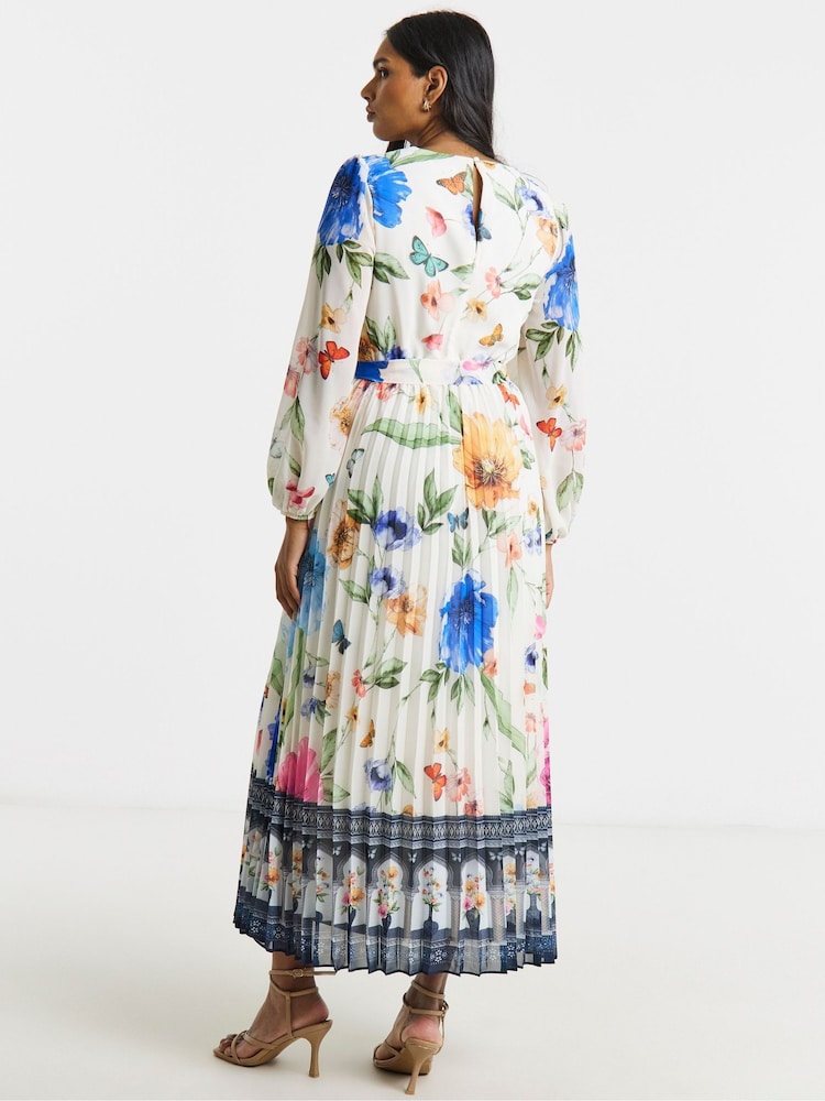 Joanna Hope White Pleated Maxi Dress - Image 2 of 4