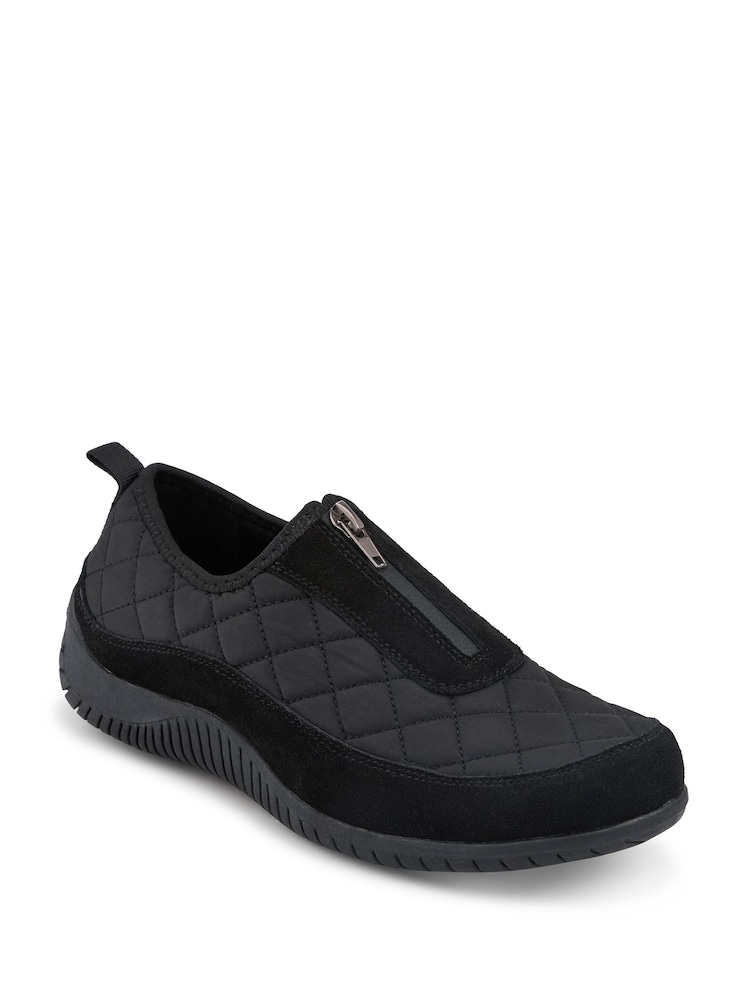 Pavers Black Breathable Buckle Detailed Moccasins - Image 2 of 5