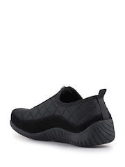 Pavers Black Breathable Buckle Detailed Moccasins - Image 3 of 5